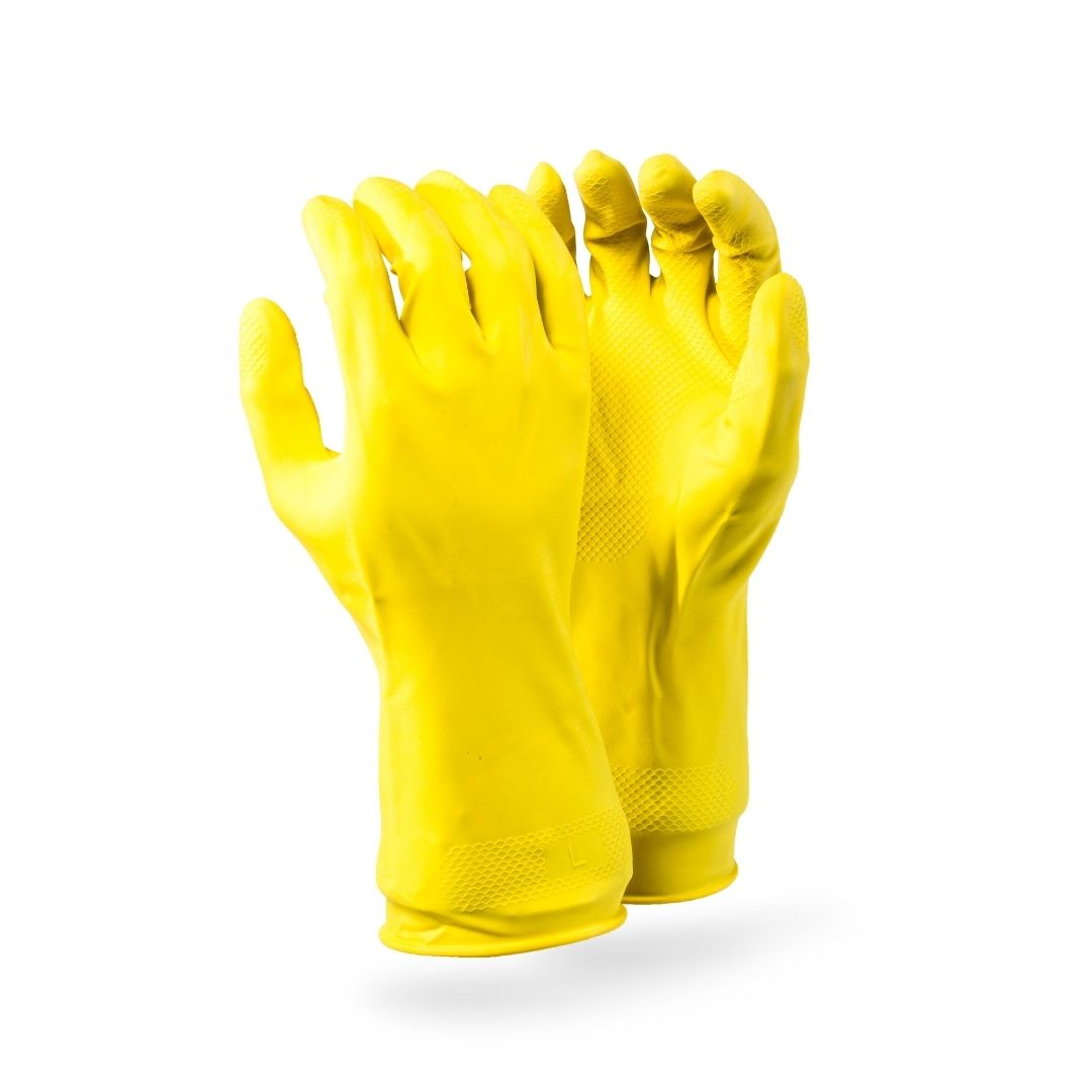 RUBBER HOUSEHOLD GLOVES - DG-HS Y